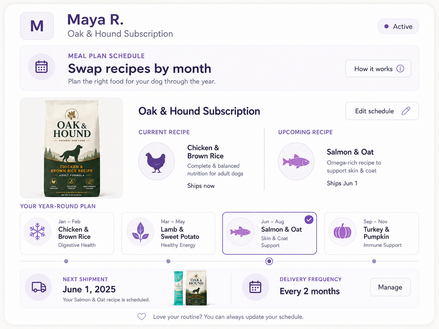 Pet subscription portal